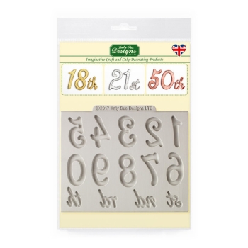 Silicone Mould - Large Numbers